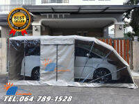 โรงจอดรถสำเร็จรูป เต็นท์จอดรถ CARSBRELLA รุ่น MPV SIZE XL สำหรับรถยนต์ที่มีขนาดใหญ่ ปกป้องรถจากฝุ่น ฝน แสงแดด