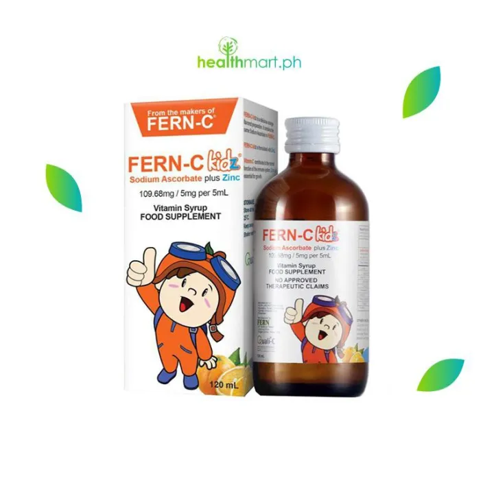 【Local Stock】 FernC Kidz Vitamin C + Zinc Syrup (120mL) Kids