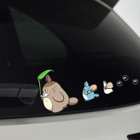 สำหรับ Tonari No Totoro สติกเกอร์รถจัดแต่งทรงผมอะนิเมะการ์ตูน Hellaflush Auto Window Decals ไวนิลกระจกอุปกรณ์เสริม 18 ซม.* 9 ซม.-so6