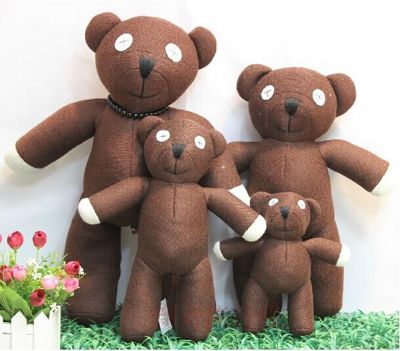 【YF】 2022 New Kawaii Hot Sale  Height Mr Bean Teddy Bear Animal Stuffed Plush Toy For Children Gift Brown Color Christmas 23cm