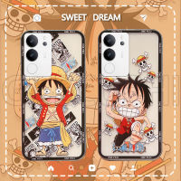 เคสVivo V29 5G การ์ตูนน่ารักการ์ตูนลูฟี่รูปแบบซิลิโคนอ่อนนุ่มใส เคสโทรศัพท์ Vivo V29 5G เคสมือถือ