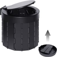 【LZ】❀☞  Banheiro dobrável portátil com tampa para acampar penico do carro impermeável para adultos banheiro de viagem ao ar livre para acampar