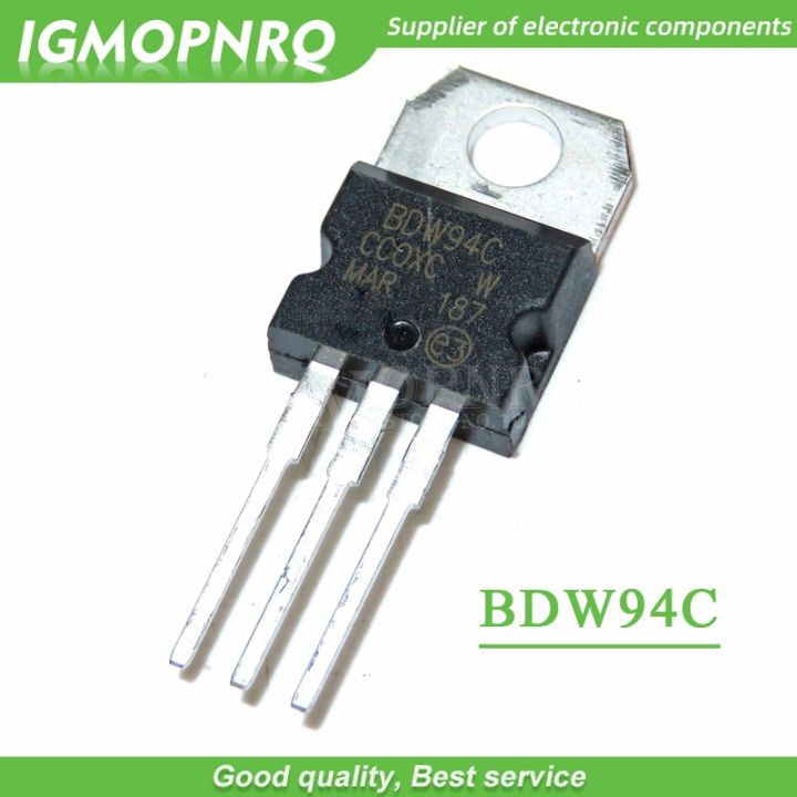 10pcs/lot BDW94C BDW94 TO 220 N channel Darlington Transistor New Original Free Shipping