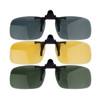 newDriving Night Vision Clip on Flip up Lens Sunglasses Cool Eyewear Clip On Lens Anti UV 400 Unisex for Women amp; Men