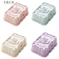 Modern Plastic Rose Bathroom Soap Storage Dish Drain Rack Holder Container Case