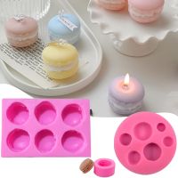 3D Macaron Candle Silicone Mold Scented Candles Mould Soap Chocolate Mold Fondant Candy Polymer Clay Craft Molds Baking Tools