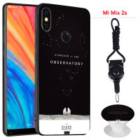 มาใหม่ล่าสุดสำหรับ Xiaomi Mi Mix 2s โทรศัพท์เคสสำหรับ Xiaomi ซิลิคอนนุ่มกรณีที่มีรูปแบบเดียวกันขาตั้งโทรศัพท์และเชือก