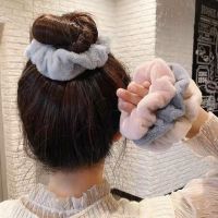 lovemango Winter Warm Soft Hair Scrunchies Women Girls Cute Plush