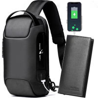 Multifunction Anti-theft Mens Waterproof USB Oxford Crossbody Bag Shoulder Sling Bag Short Travel Messenger Chest Pack for Male