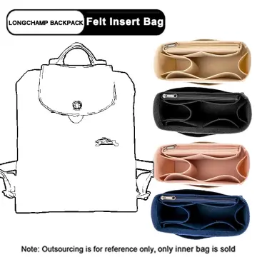 EverToner Felt Insert Bag For Longchamp LE PLIAGE FILET Top Handle