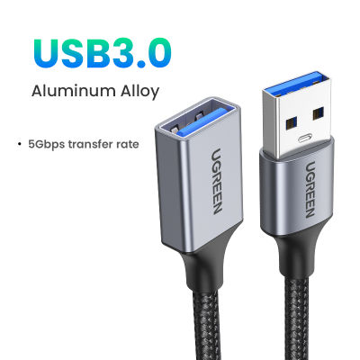 [ในสต็อก] UGREEN สายต่อ USB USB 3.0 Extender สายประเภทชายกับหญิงการถ่ายโอนข้อมูลตะกั่วสำหรับ Playstation แฟลชไดรฟ์ USB 2.0