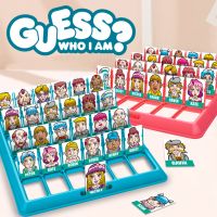 【HOT】❧✑ Guessing Board Game Who Am I Classic Memory Training Parent Child Leisure Games Kids Teens