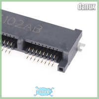 Danux Mini PCI-E PCI Express PCie MSATA 52pin อะแดปเตอร์เชื่อมต่อซองหญิงซองความสูง4.0มม. อะแดปเตอร์ออนบอร์ด SMT สำหรับ SSD