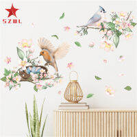 [ Ready Stock ] Waterproof Wall Stickers Bird On Branch Self-adhesive Wallpaper For Bedroom Porch Home Wall Decoration