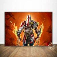 Premium God Of War Canvas Wall Art - Game แรงบันดาลใจพิมพ์โปสเตอร์สำหรับตกแต่งบ้านและห้องนั่งเล่น Liyanhong2