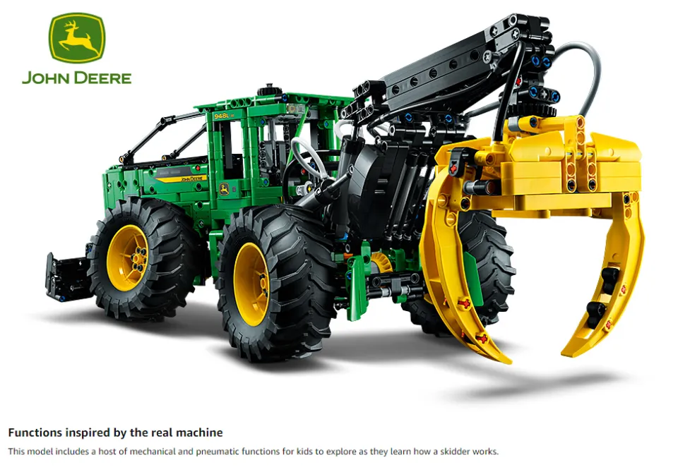 LEGO เทคนิค John Deere 948L-II Skidder ชุดสร้างของเล่นรถแทรกเตอร์