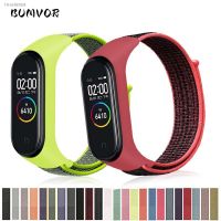 ✣﹊ Watchband For Xiaomi Mi Band 7 Bracelet Sport Smartwatch Replace Wristband Pulsera Mi Band 6 5 4 3 Correa Nylon Breathable Strap