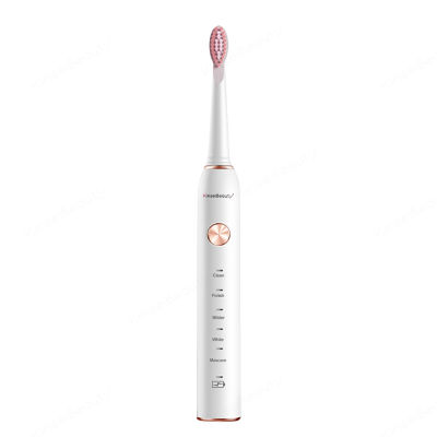 Electric Toothbrush IPX7 Waterproof Electric Sonic Toothbrush with 4 Brush Heads USB Fast Charge Smart Timer 5 Modes Toothbrush