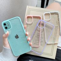 เคสโทรศัพท์กากเพชรส่องแสงเป็นประกายวิบวับดาวสำหรับ iPhone 12 12 12Mini 11 Pro Max XR XS X 7 8 Plus เคสเลื่อมเปลือกซิลิโคนเนื้อนิ่มโปร่งใส