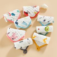 ❡◕▽ Cotton Muslin Burp Cloths 6 Layers Ultra-Absorbent Burping Cloth Newborn Towel