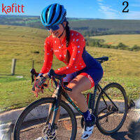 COD KAFITT Cycling Suit Professional Womens  Long-sleeved Gel Pad Shorts Cycling Suit MTB Mountain Bike Riding  Quick-drying Road Apparel