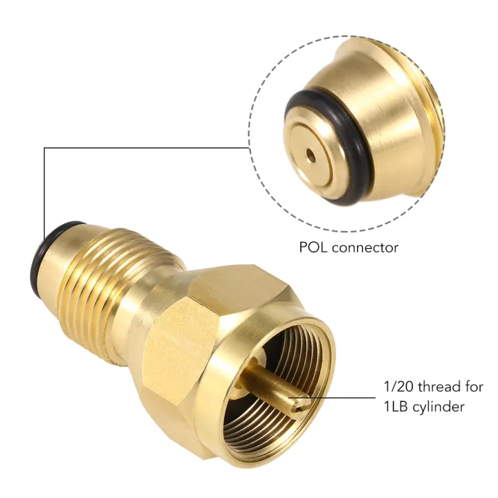 lixada-ความปลอดภัย-pol-อะแดปเตอร์โพรเพนเติมอะแดปเตอร์ทองเหลือง-regulator-วาล์ว-lpg-ถังเติมกระป๋องเติม-c-oupler-สำหรับ1lb-ถังขนาดเล็ก