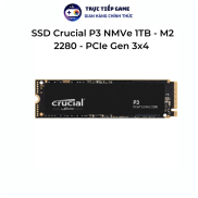 SSD Crucial P3 NMVe 1TB - M2 2280 - PCIe Gen 3x4