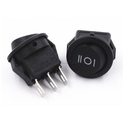 【cw】 10Pcs 16mm Diameter Small Round 3 Pin 6A/125V 3A/250V SPDT ON-OFF-ON Rocker Snap-in