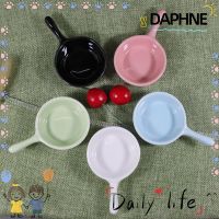 ▪❉ Daphne จานเซรามิกทรงกลมขนาดเล็กสีพื้นสไตล์ญี่ปุ่น