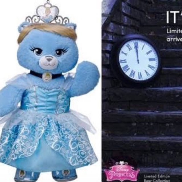 ตุ๊กตาหมีบิ้วอะแบร์-เจ้าหญิง-ดิสนีย์-ซินเดอเรลล่า-build-a-bear-workshop-สินค้ามือสองคุณภาพ