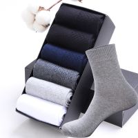 HSS 2022 High Quality Casual Mens Business Socks Summer Winter Cotton Socks Quick Drying Black White Long Sock Plus Size US7-14 Socks