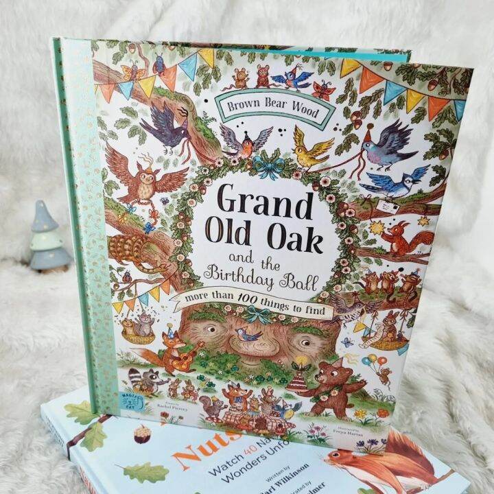 หนังสือ-เด็ก-grand-old-oak-and-the-birthday-ball-more-than-100-things-to-find-english-book-by-magic-cat-ของแท้-พร้อมส่ง-ปกแข็ง-award