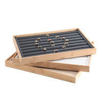 Mordoa New Arrival Bamboo wood Jewelry Display Jewellery Tray Ring Holder Necklaces Organizer Bracelets Showcase Pendants Box