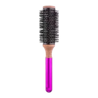 11PC for Dyson Round Comb Hair Styling Hair Brush Comb Curly Hair Round Barrel Hair Comb Salon Styling Tool Metal Handle Rose Red