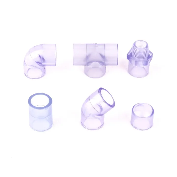 Inner Dia. 20mm Transparent PVC Pipe Connectors High Quality Standard
