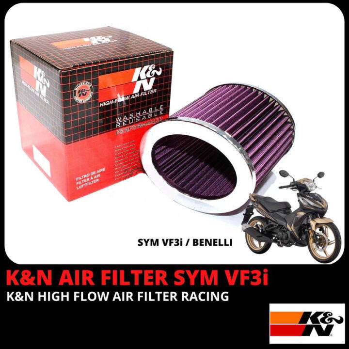 Ready Stock Sym Vf I Benellu Rfs K N Racing Air Filter Sym Washable Air Filter Penapis