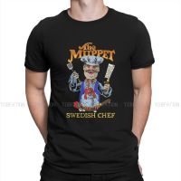 เสื้อยืดลายหมีดิสนีย์ The Muppets Fozzie Bear เสื้อยืดสุดสร้างสรรค์สำหรับผู้ชาย Vert Der Ferk Cook Swedish Chef คอกลม Basic Shirt เสื้อผ้าลายของขวัญ