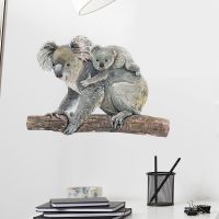 personalized European and American warm wall stickers bear hug tree creative home simple decoration self-adhesive wall stickers