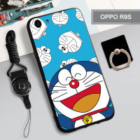 เคส TPU แบบนิ่มสำหรับ OPPO R9S เคสโทรศัพท์คลุมทั้งหมดสายรัดและฝามีที่ถือวงแหวนโทรศัพท์กันรอยขีดข่วนแบบแฟชั่น