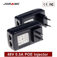 Ip 24 JORANK POE ปลั๊กอะแดปเตอร์ Cctv PoE 0.5A อินเจคเตอร์ Poe ตรวจสอบโทรศัพท์ผนังเสียบกล้อง48วัตต์อียูขั้วต่อไฟฟ้า