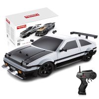 AE86 1/16รถ RC 4wd ความเร็วสูงรถดริฟท์ RC รถรถแข่งบังคับรีโมท2.4G 18กม./ชม. รอของเล่นสเปรย์ไฟสำหรับเด็กผู้ชาย