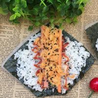 ♞✎ Japanese cuisine seaweed rice tools DIY Hand-rolled Sushi Nori Rice Ball Mold 2 Rolling Mats 1 Scoop Sushi Tool accessories