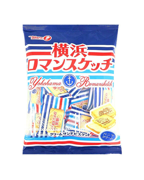 พร้อมส่ง-takana-yokohama-romansketch-biscuits-129g-คุกกี้-พิมพ์ลายเมืองและวัฒนธรรมต่างๆ-ประมาณ-19-สถานที่-กรอบอร่อย