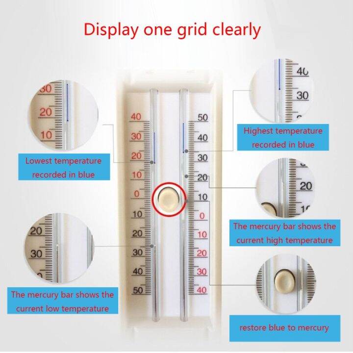 hygrometer-เครื่องวัดอุณหภูมิแบบแขวนผนังในร่มกลางแจ้ง-garden-house-garage-office-room-hung-logger-เครื่องวัดอุณหภูมิ-tool