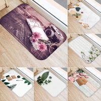 Indoor Super Absorbs Doormat Latex Backing Non Slip Door Mat For Small Front Door Inside Floor Dirt Trapper Flannel Entrance Rug