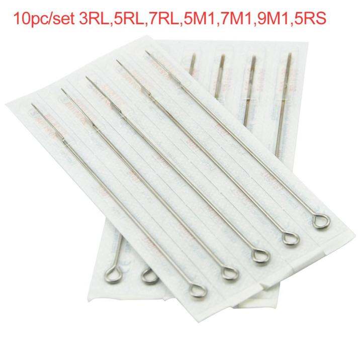 10pcs 3RL,5RL,7RL,5M1,7M1,9M1,5RS Tattoo Needle Stianless Medical ...