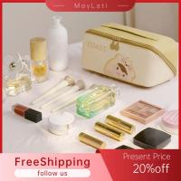 MAYLATI กระเป๋าที่จัดเก็บหนัง PU ผู้หญิง,กันน้ำความจุสูง Tas Kosmetik อเนกประสงค์