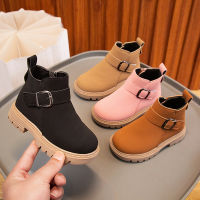 บูททำจากฝ้ายเด็กผู้หญิง2023 Sepatu BOOT Pendek สำหรับฤดูหนาวของเด็กผู้ชาย,รองเท้าใส่สบายพื้นนุ่ม,รองเท้าบูทเด็ก,บูททำจากฝ้ายผ้ากำมะหยี่,Tznret168เด็กขนาดกลางถึงใหญ่