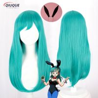 High Quality Anime Dragon Story Bulma Cosplay Wig Buruma Blue Green Heat Resistant Synthetic Hair Halloween Wigs + Free Wig Cap