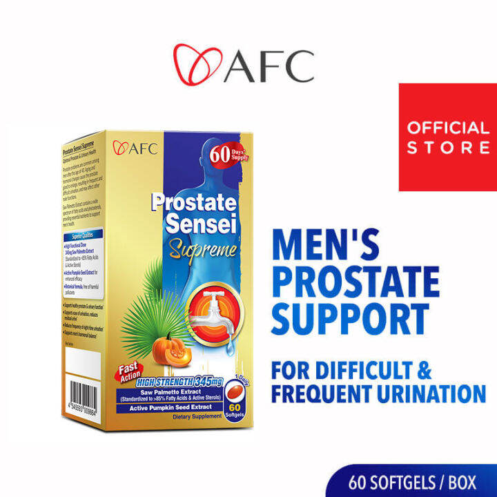AFC Prostate Sensei Supreme Saw Palmetto Extract Active Pumpkin Seed